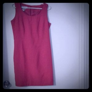 Zipper back, sleeveless dress